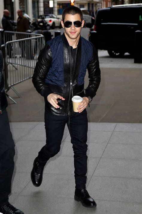 nick jonas burberry jacket|Nick Jonas outerwear.